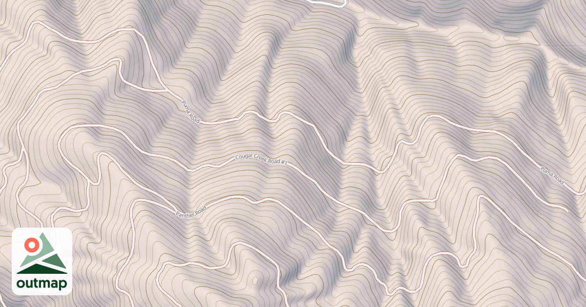 Map of COUGAR CREEK #1