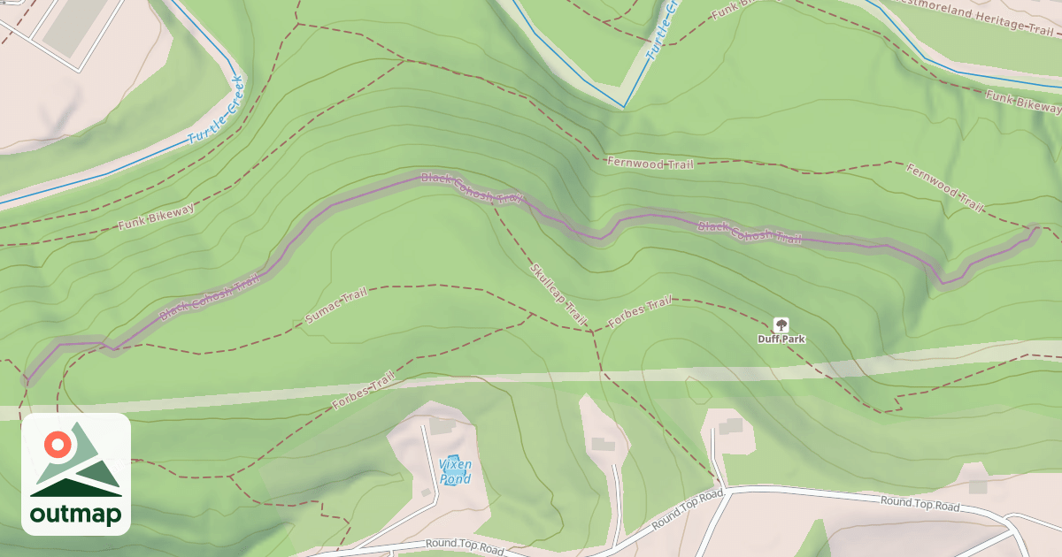 Map of Black Cohosh Trail