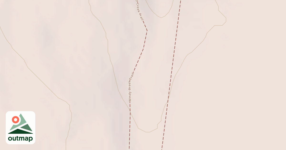 Map of Windy Creek Subsistence Ohv Trail