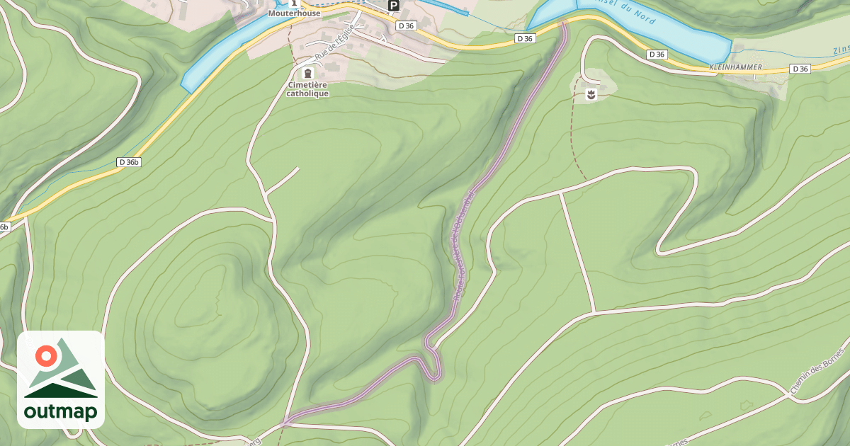 Map of Route Forestière de l'Ochsenthal