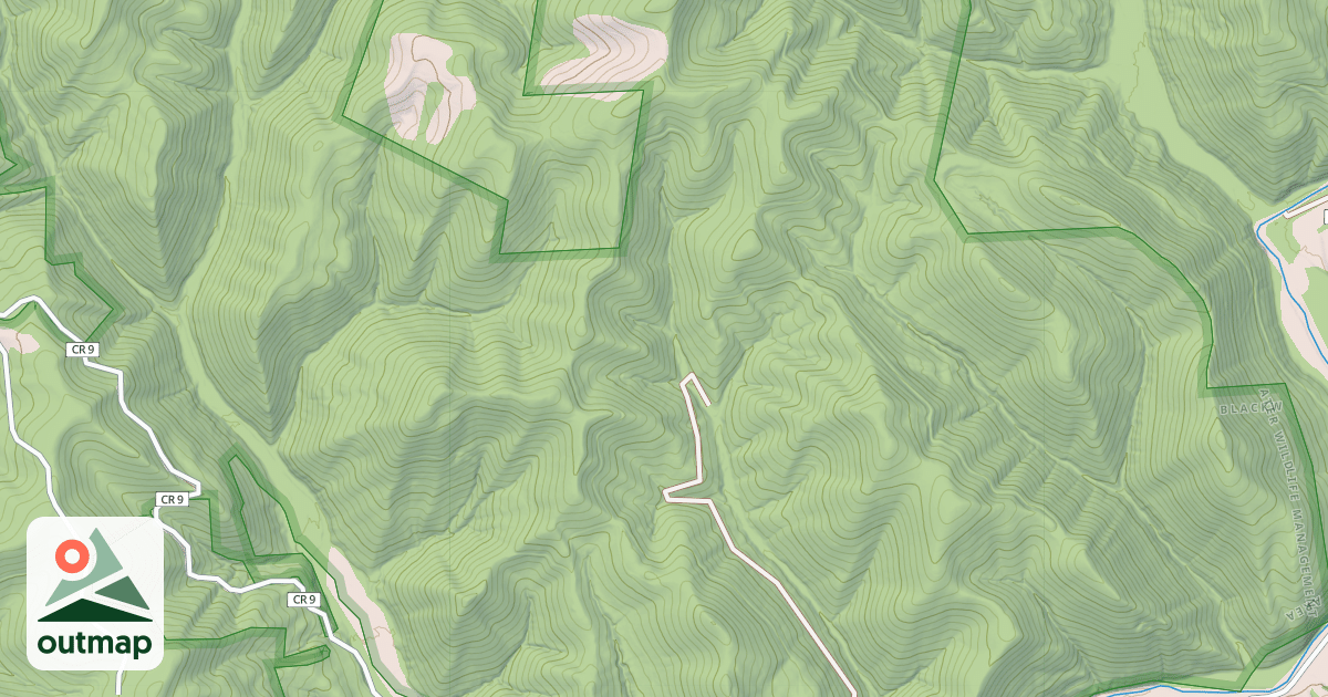 Map of BONIFIELD RUN