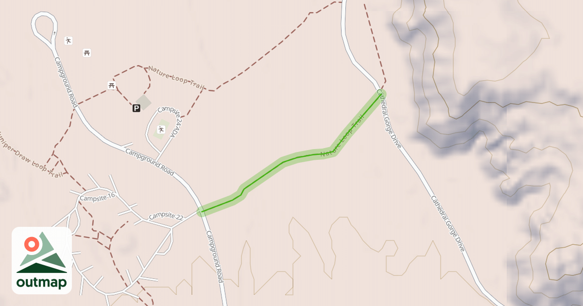 Map of Nature Loop Trail