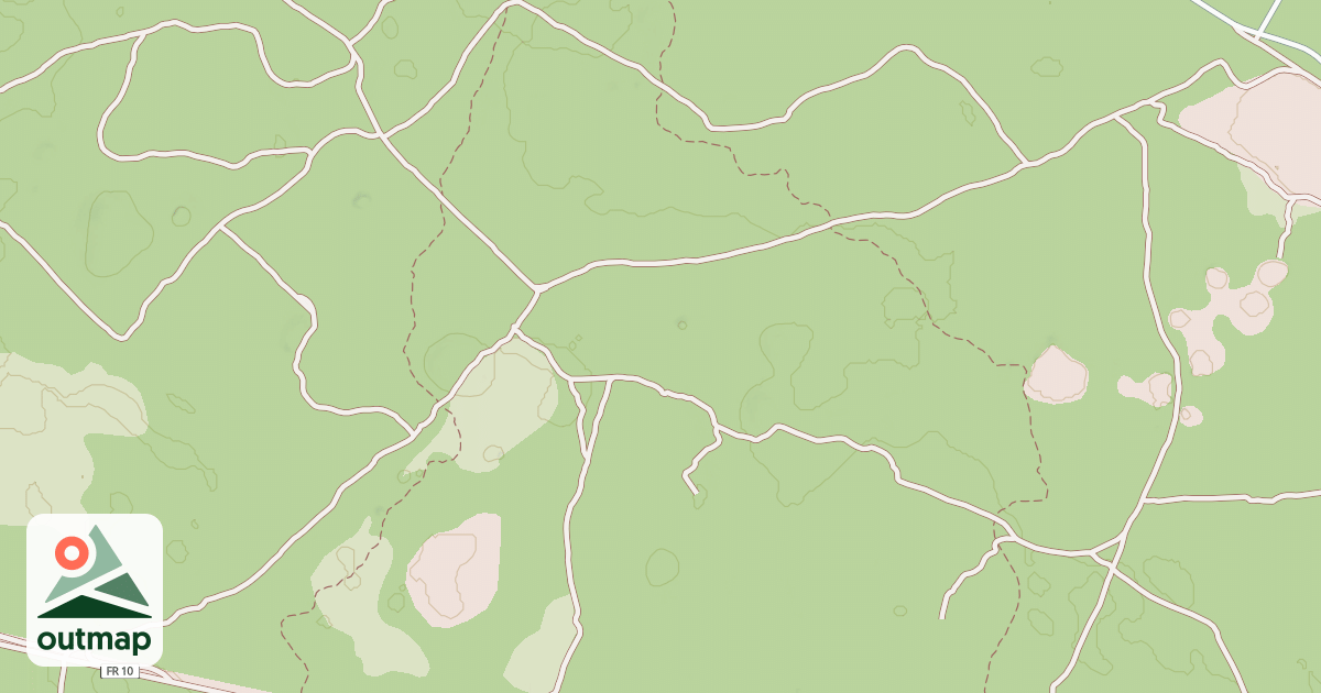 Map of MUD POND