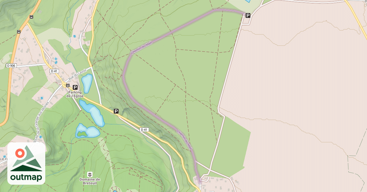 Map of Chemin du Mail