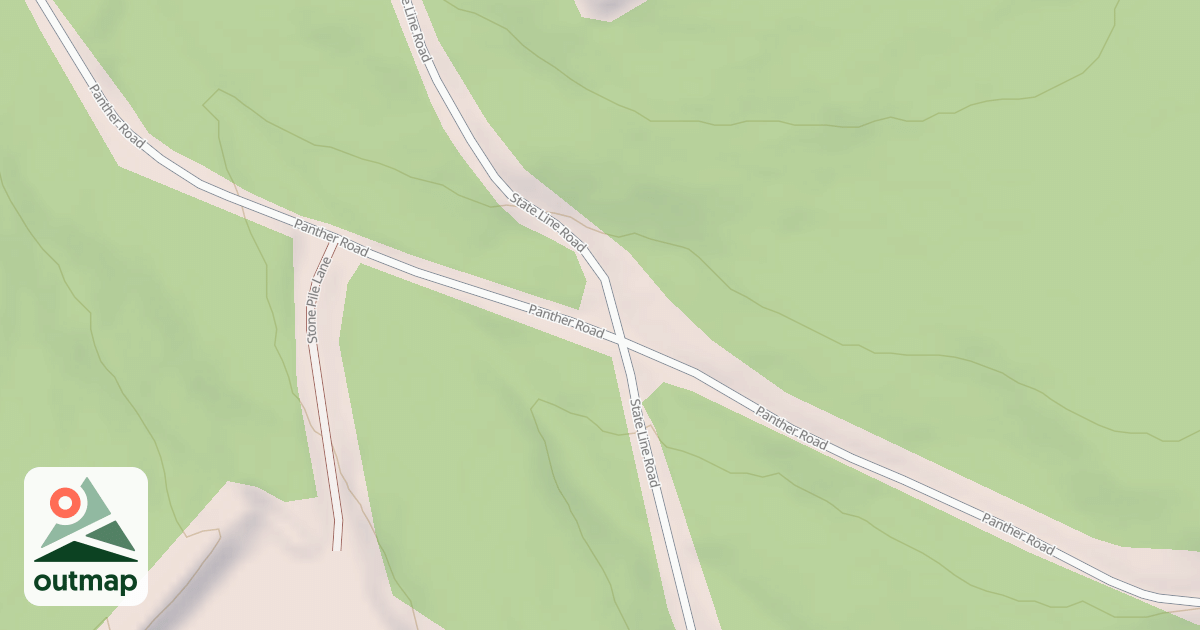 Map of Panther Snowmobile Trails