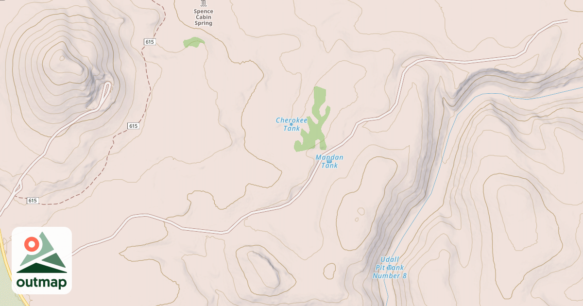 Map of NORTH FORK TS.