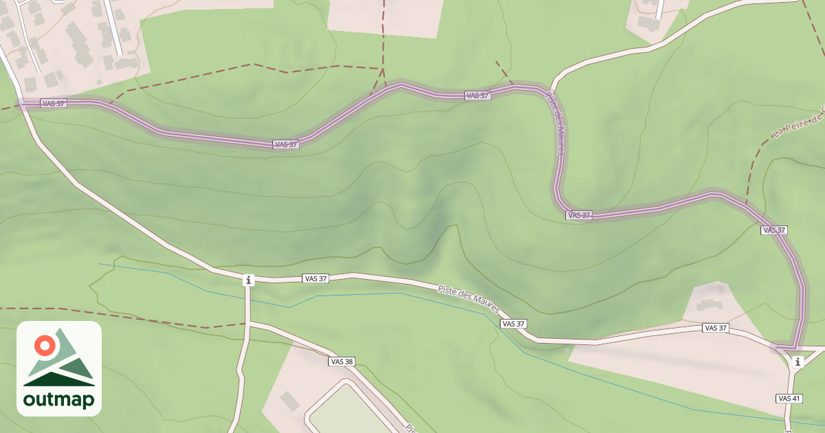 Map of Piste des Maures