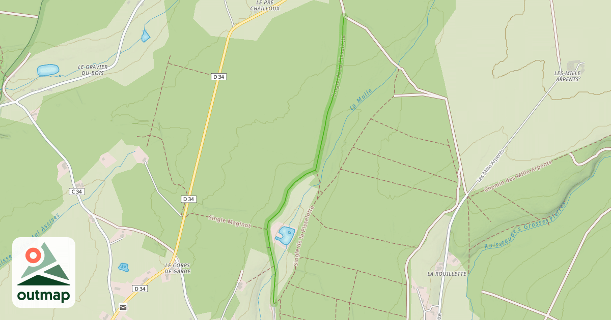 Map of Single de la Pisselotte