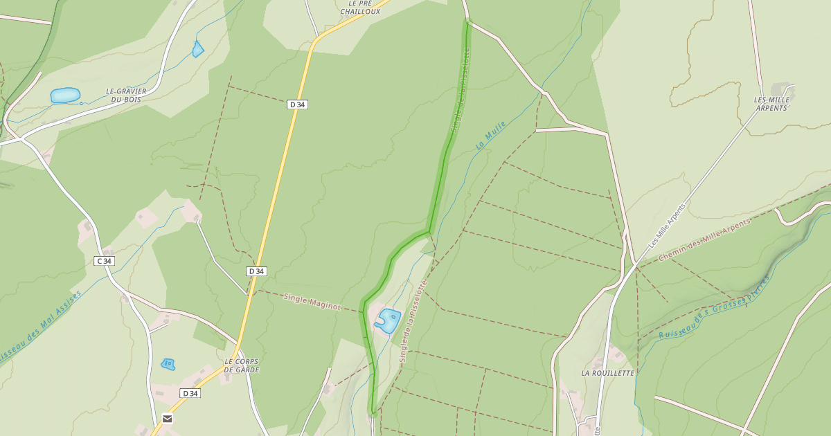 Map preview of Single de la Pisselotte