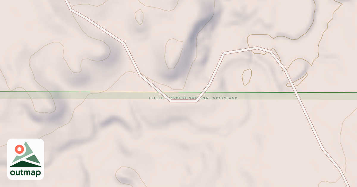 Map of (FDR) W FLAT BUTTE