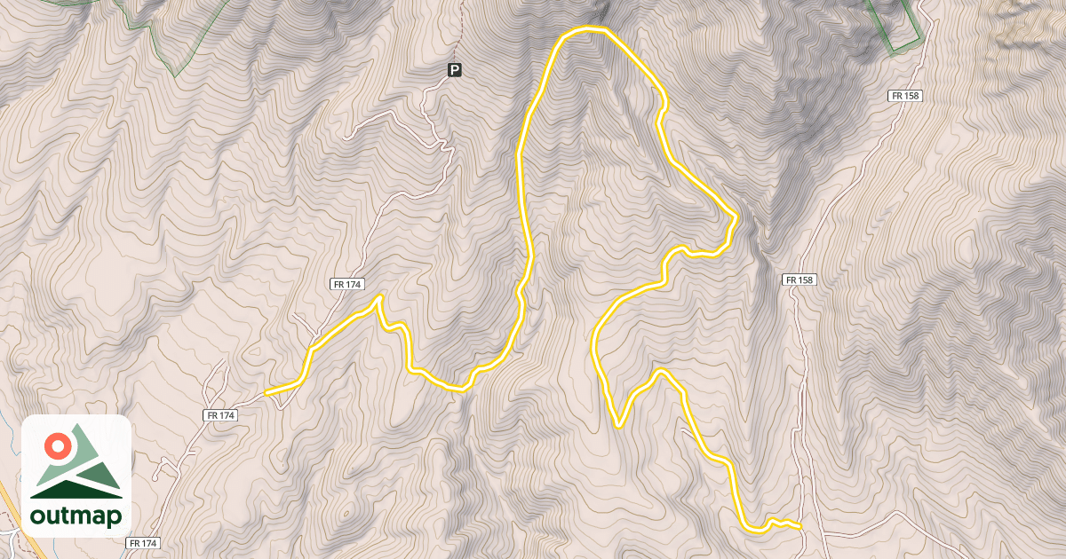 Map of Silver Creek Loop (Snowmobile)