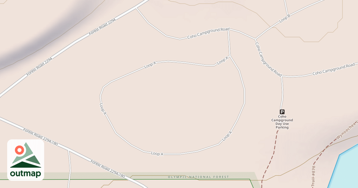 Map of COHO CG SOUTHERLY LOOP