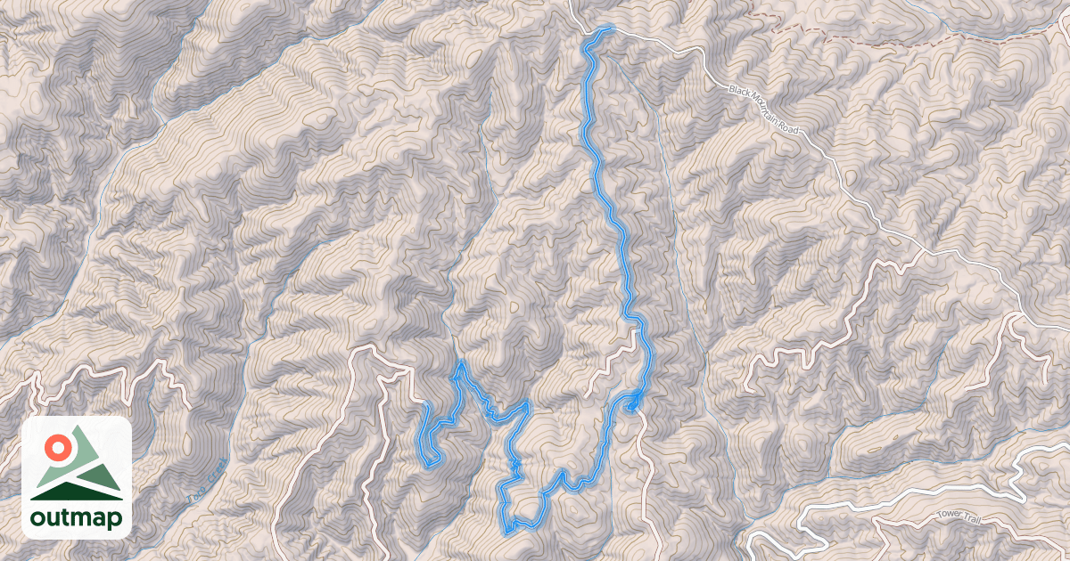 Map of Forest Service Route 15E05