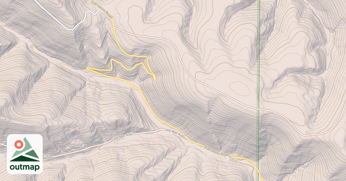 Map of STARVATION SPRING