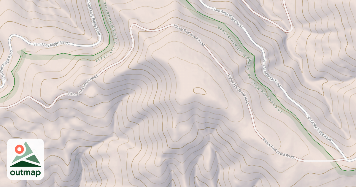 Map of PITNEY FUEL BREAK