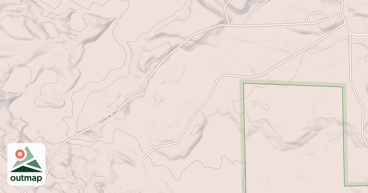 Map of CLOVER LAKE SPUR B