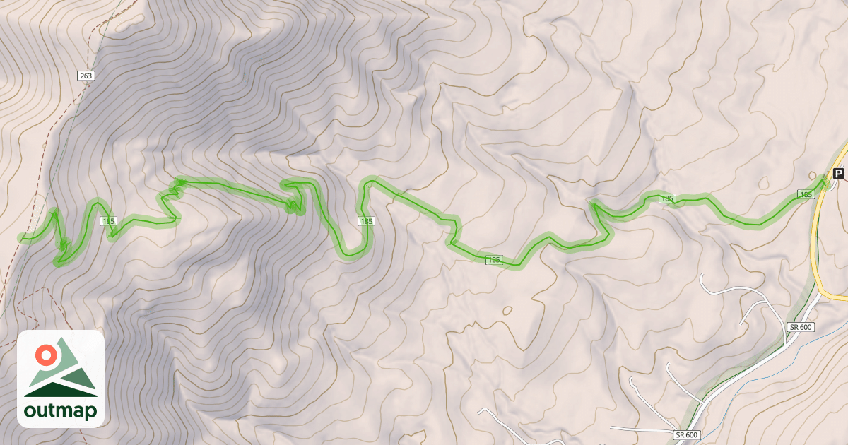 Map of Catawba Valley Trail