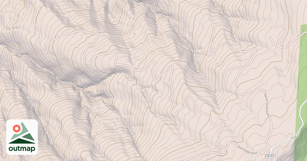 Map of BARB RIDGE