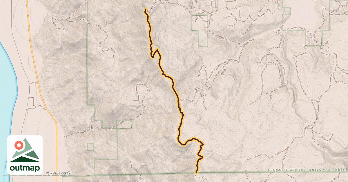 Map of Crane Mountain Motorized Trail