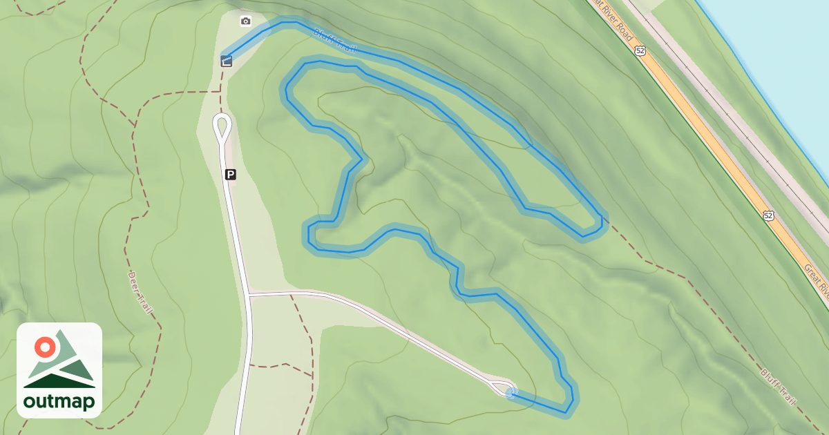 Map of Bluff Trail