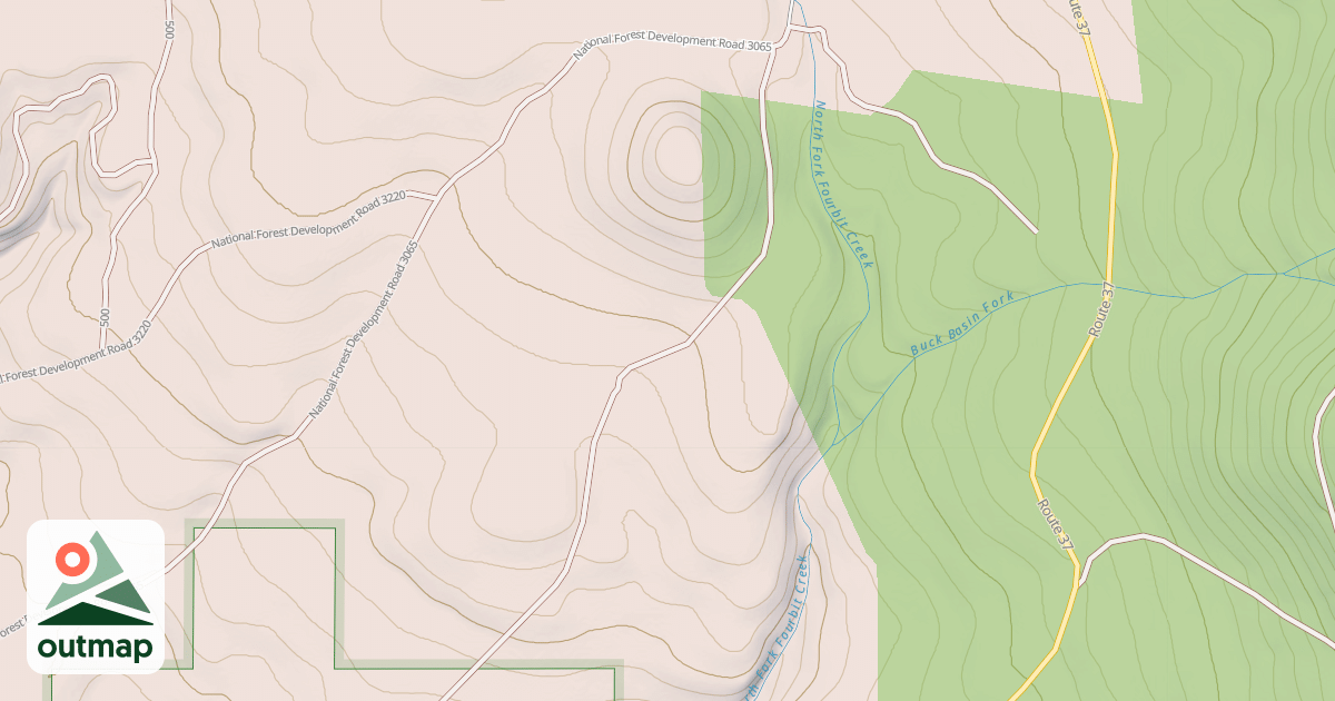 Map of USFS Motor Vehicle Use Map Roads {075BB004-6F10-4E8F-8EE8-51629AB04F8D}