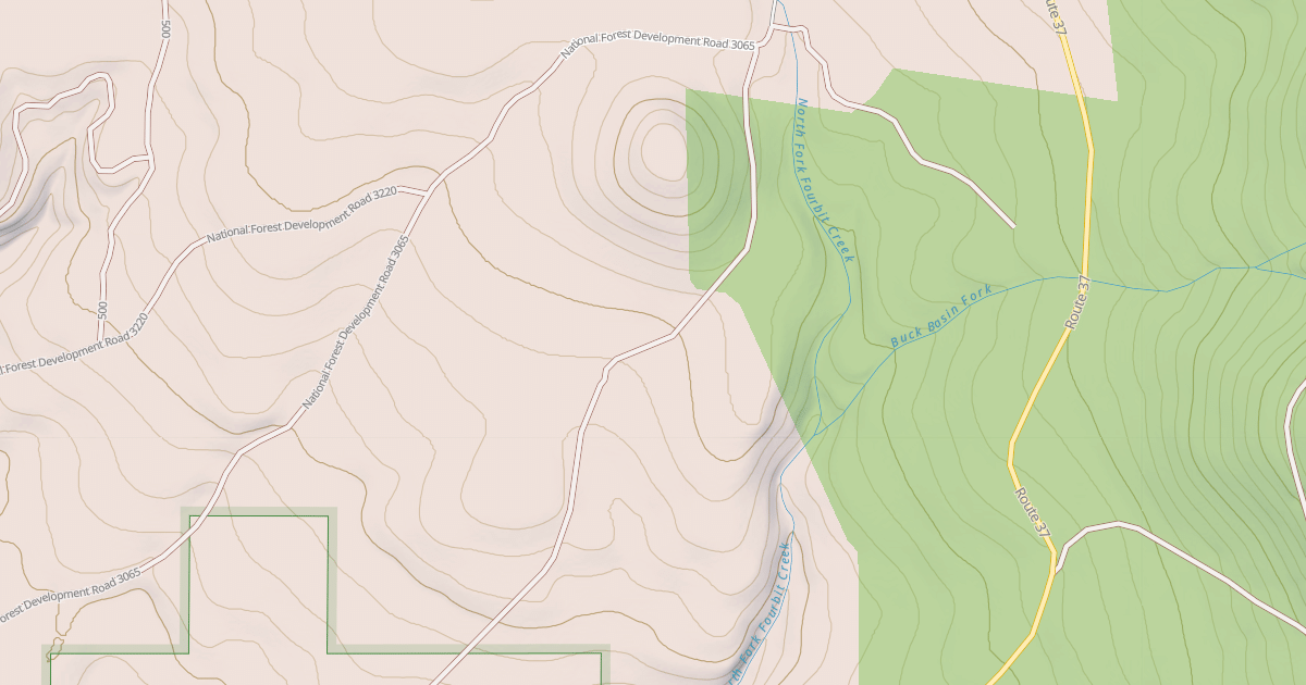 Map preview of USFS Motor Vehicle Use Map Roads {075BB004-6F10-4E8F-8EE8-51629AB04F8D}