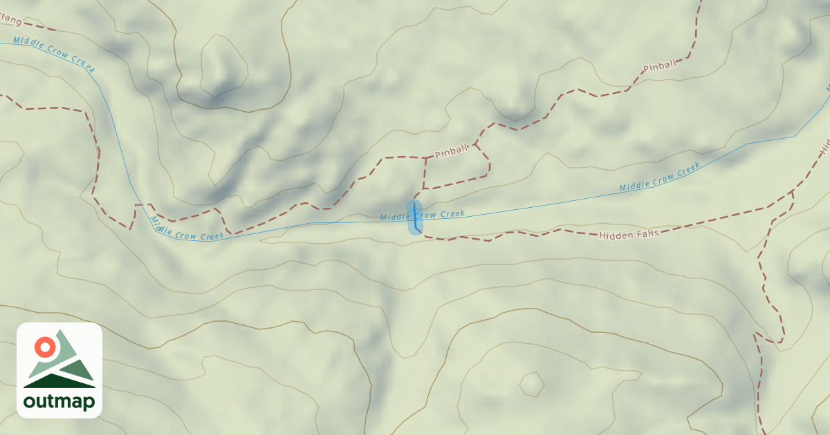 Map of Hidden Falls