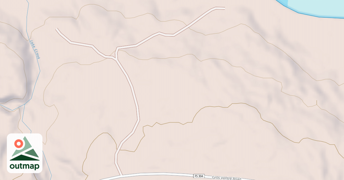 Map of GROS VENTRE SPUR