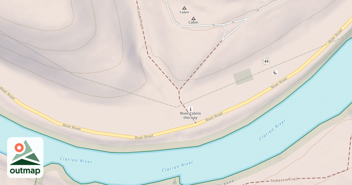 Map of Cook Forest State Park Trails