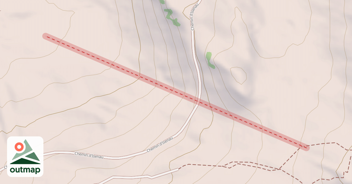 Map of (abandonné) piste