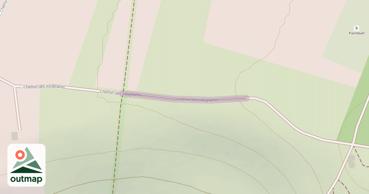 Map of Chemin des Vaugnants