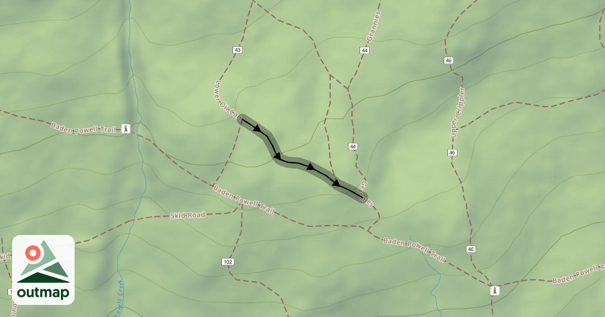 Map of Lower Oil Can