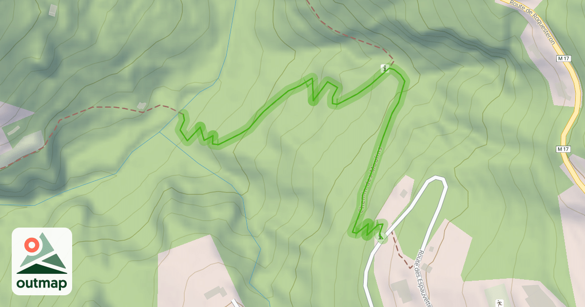 Map of Chemin des Moulins