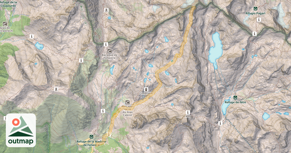 Map of Balcon du Gélas — Isola 2000