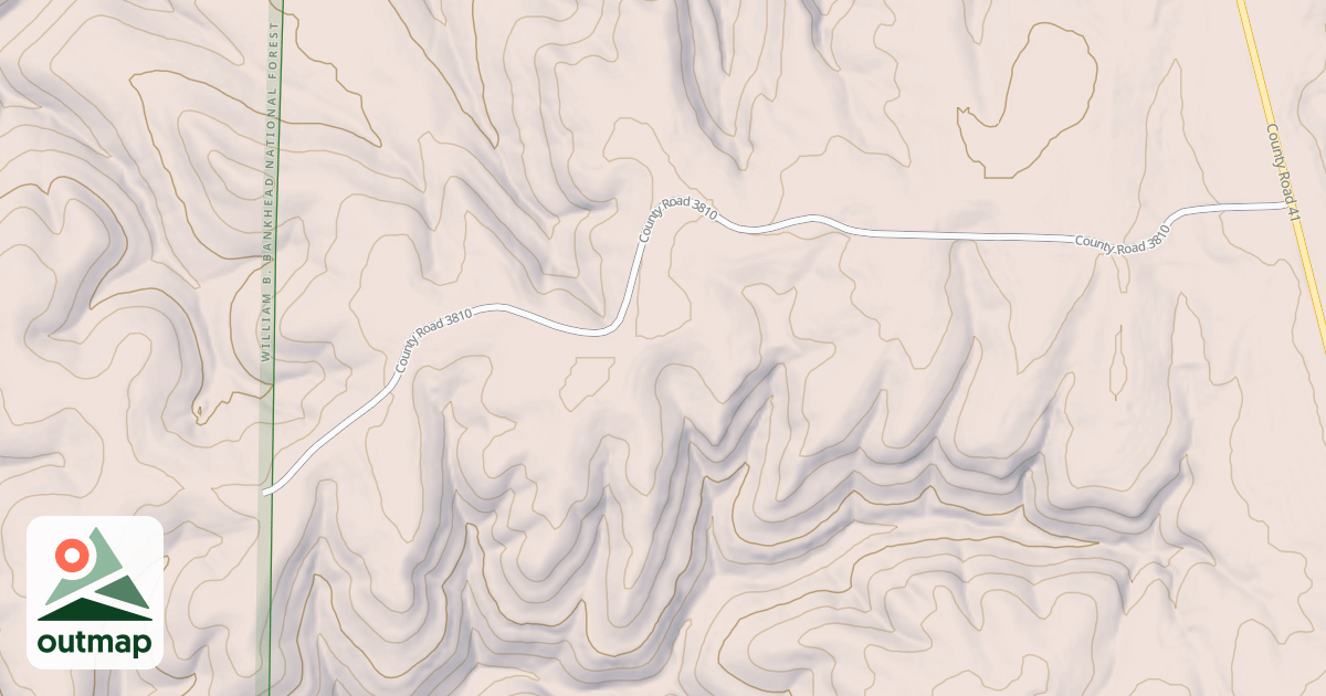 Map of BURNS BRANCH