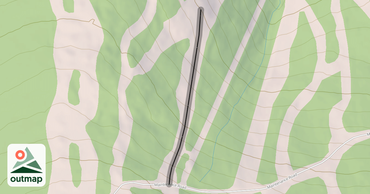 Map of Lower Slalom Glade