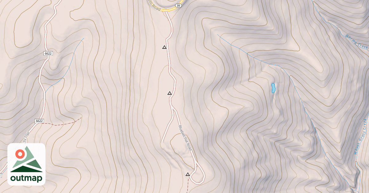 Map of BLUE BELL FLAT