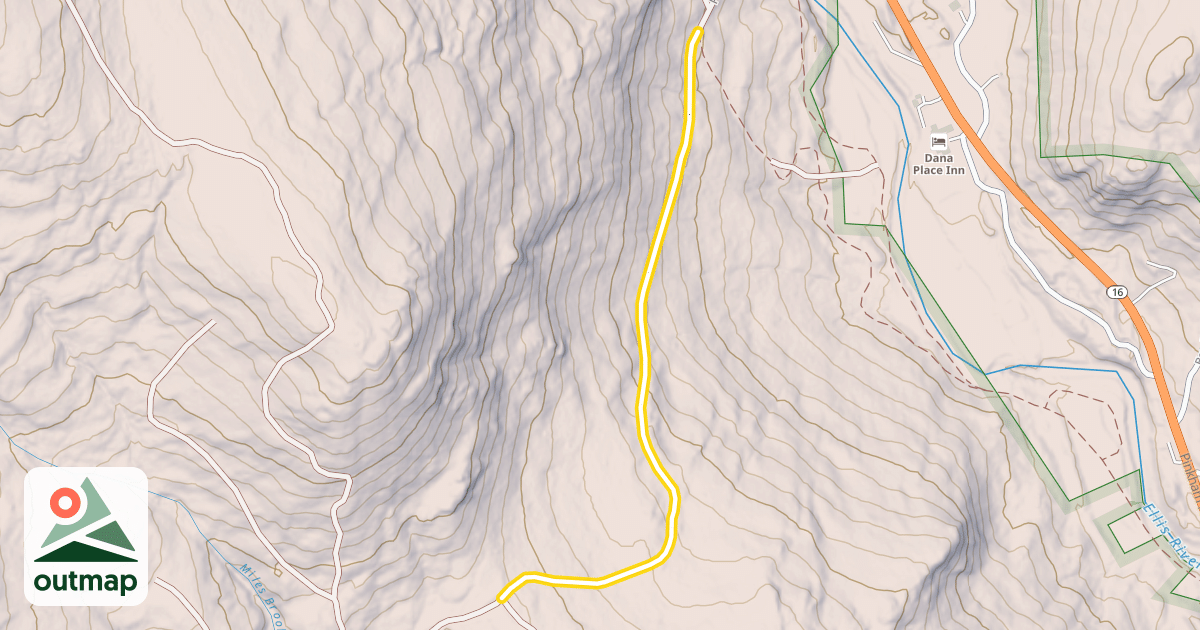 Map of Popple Mt Trail FR 623