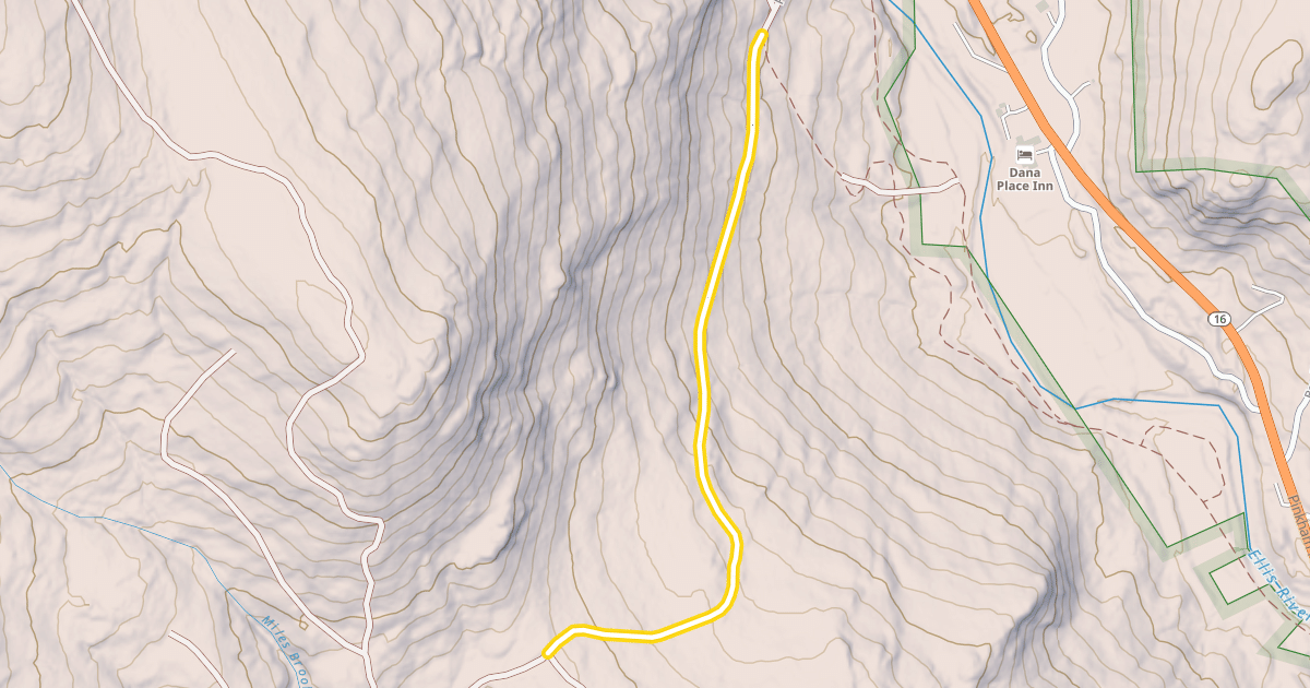 Map preview of Popple Mt Trail FR 623