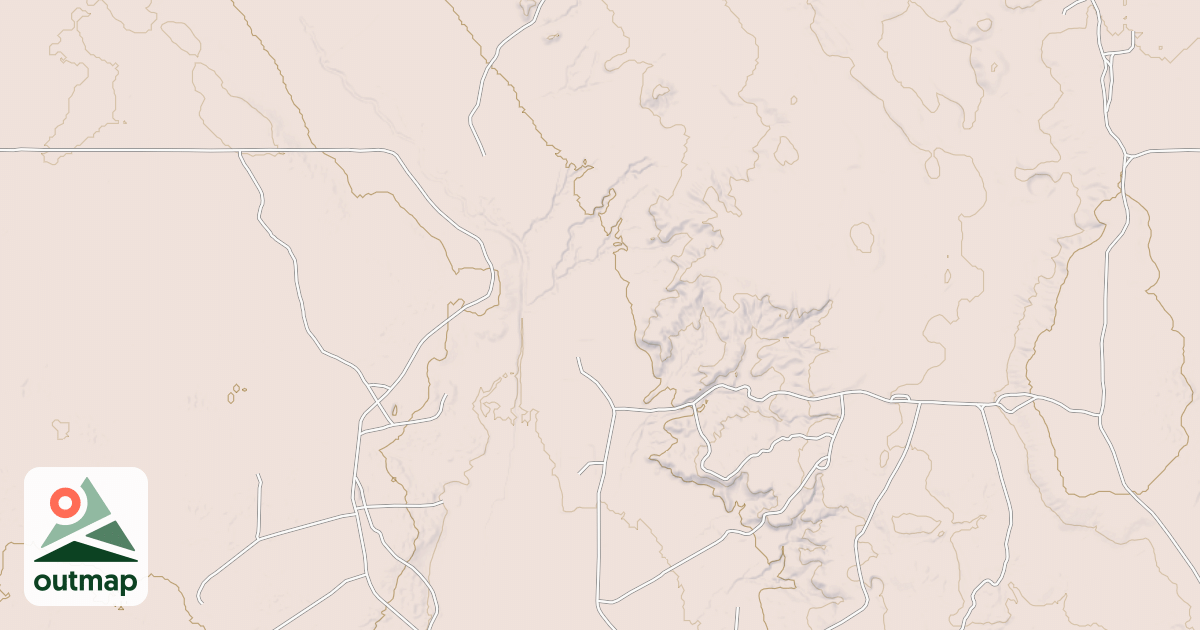 Map of Hackberry Trail System - Inner Loop Trail