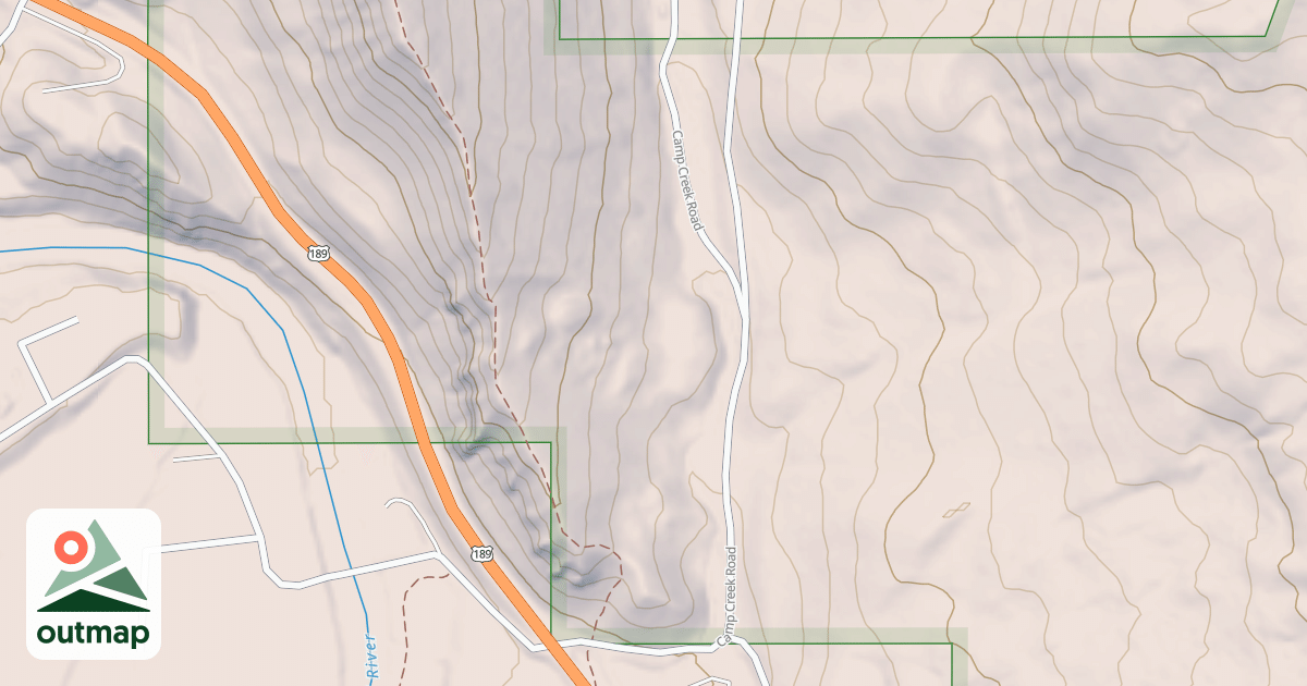 Map of CAMP CREEK