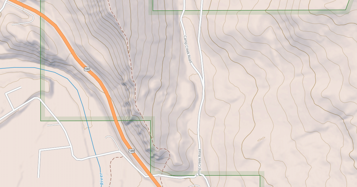 Map preview of CAMP CREEK