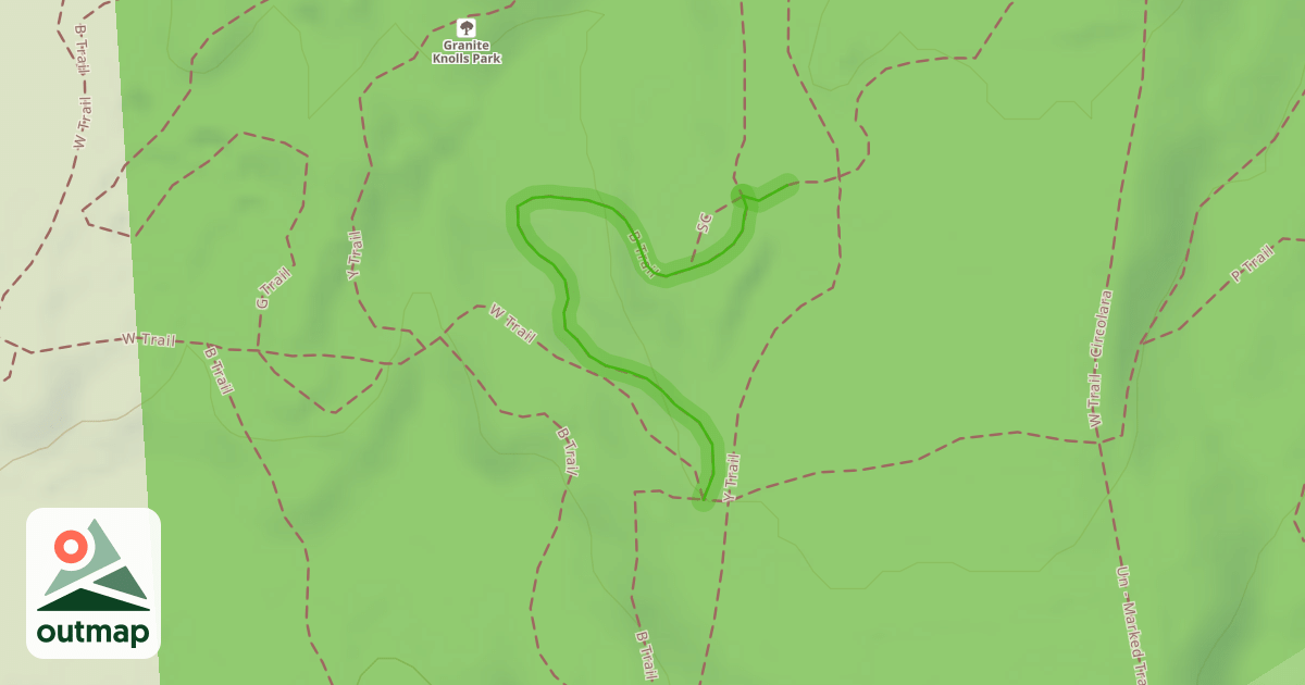Map of B Trail