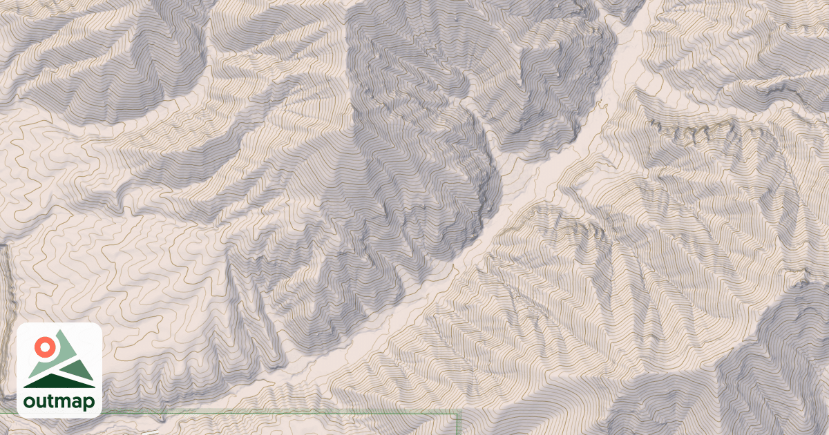 Map of Dry Canyon