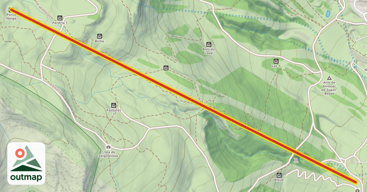 Map of Perce Neige