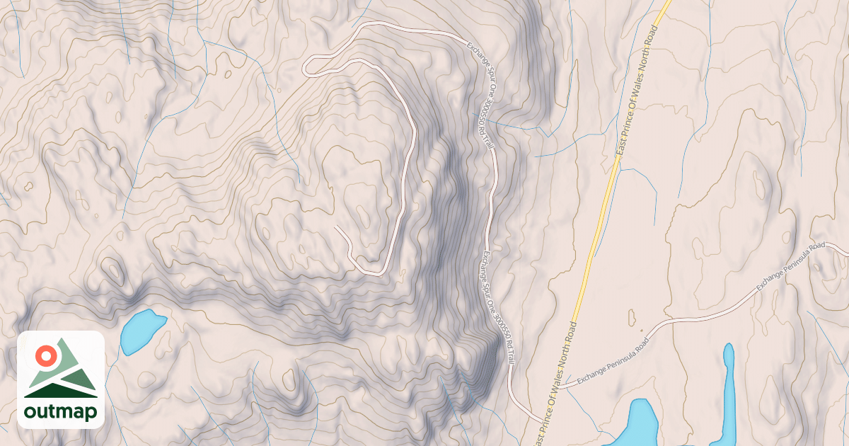 Map of EXCHANGE SPUR ONE  3000550 RD