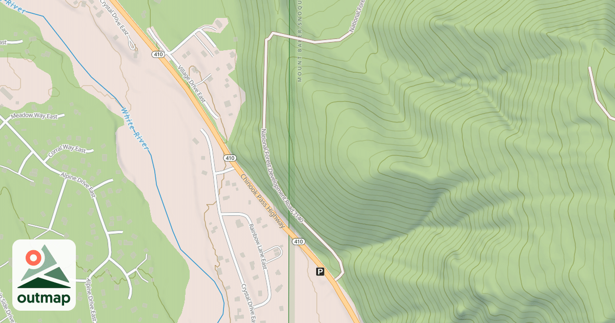 Map of OLD TWIN CAMP