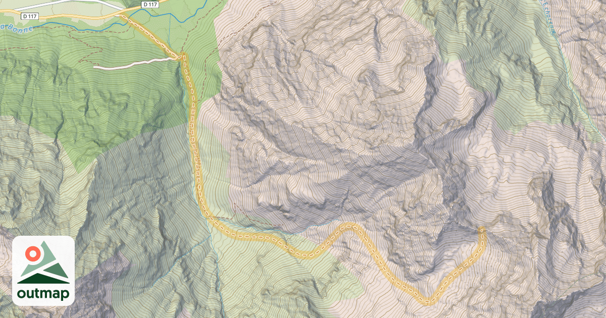 Map of Brèche de l'Homme Mort — La Rochette