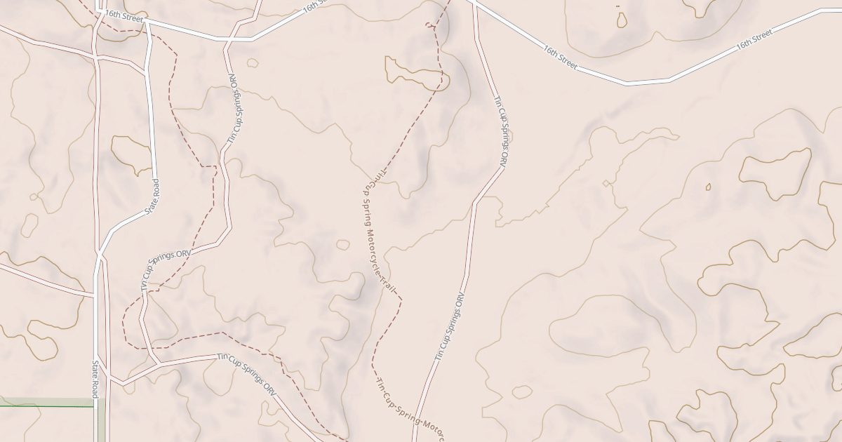Map preview of Tin Cup Spring Motorcycle Trail