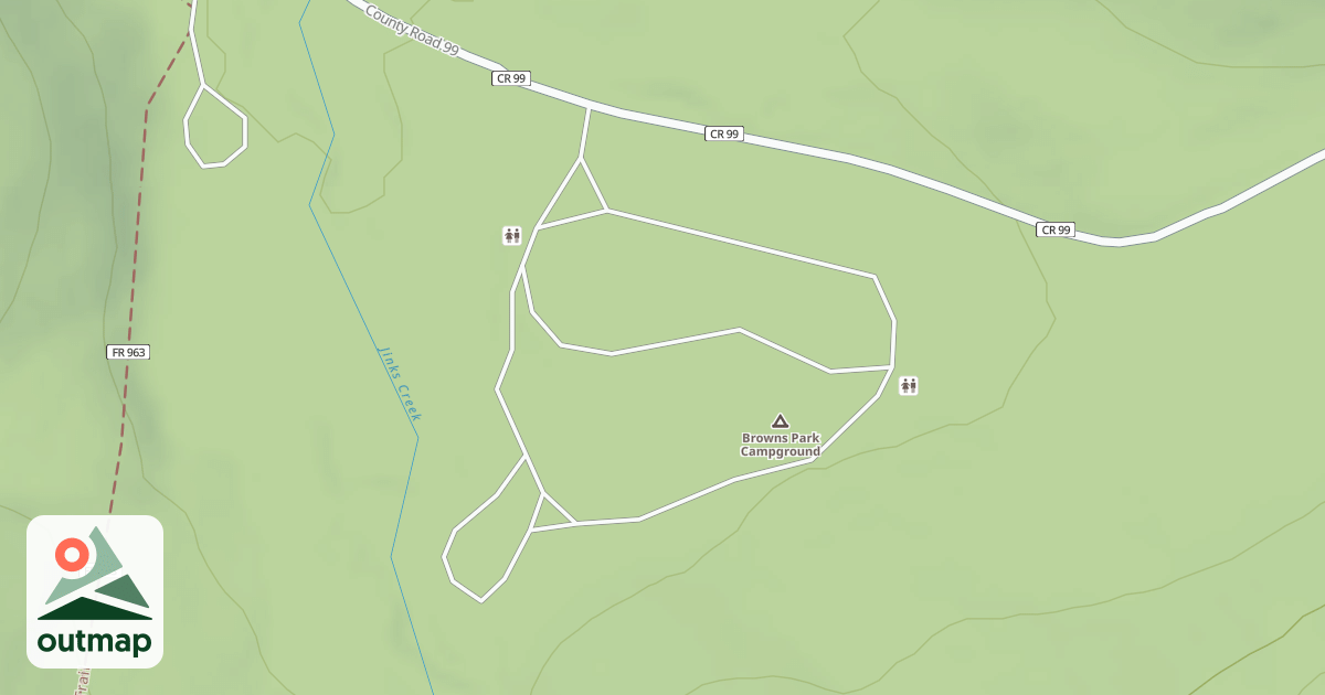 Map of BROWNS PARK CG